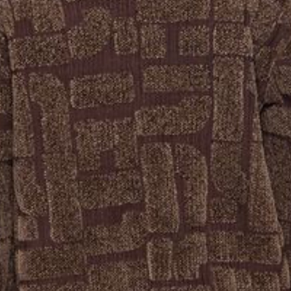 Geo print mocha sweater - Picture 3 of 3